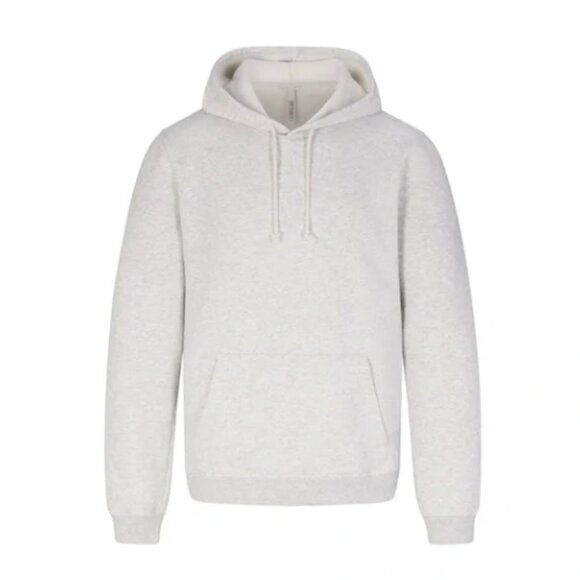 SKIMS Other - SKIMS Fleece Lounge Hoodie Mens Small Light Heather Gray Pullover Sweatshirt NWT